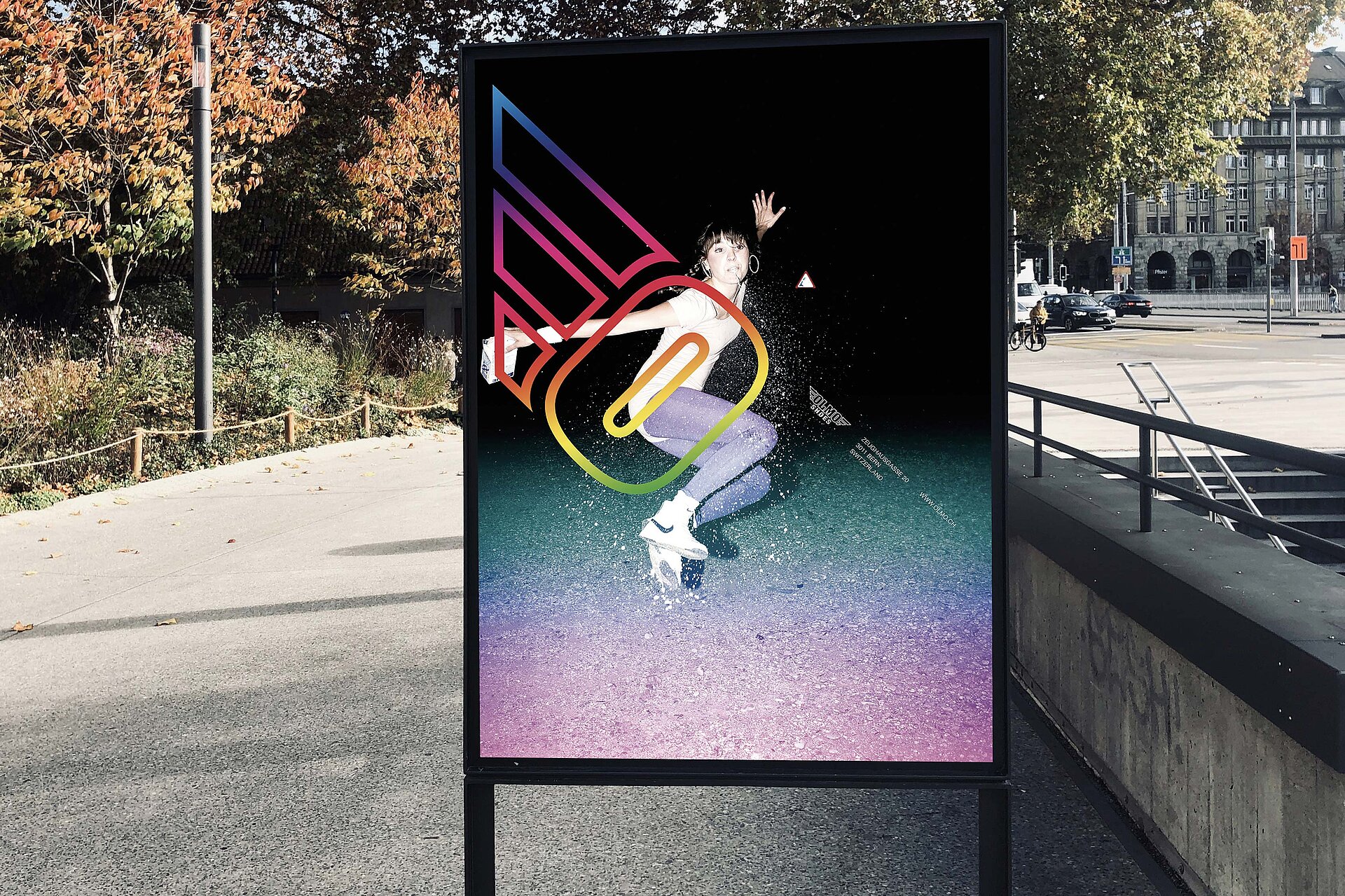 poster skateboard mockup advertising bern