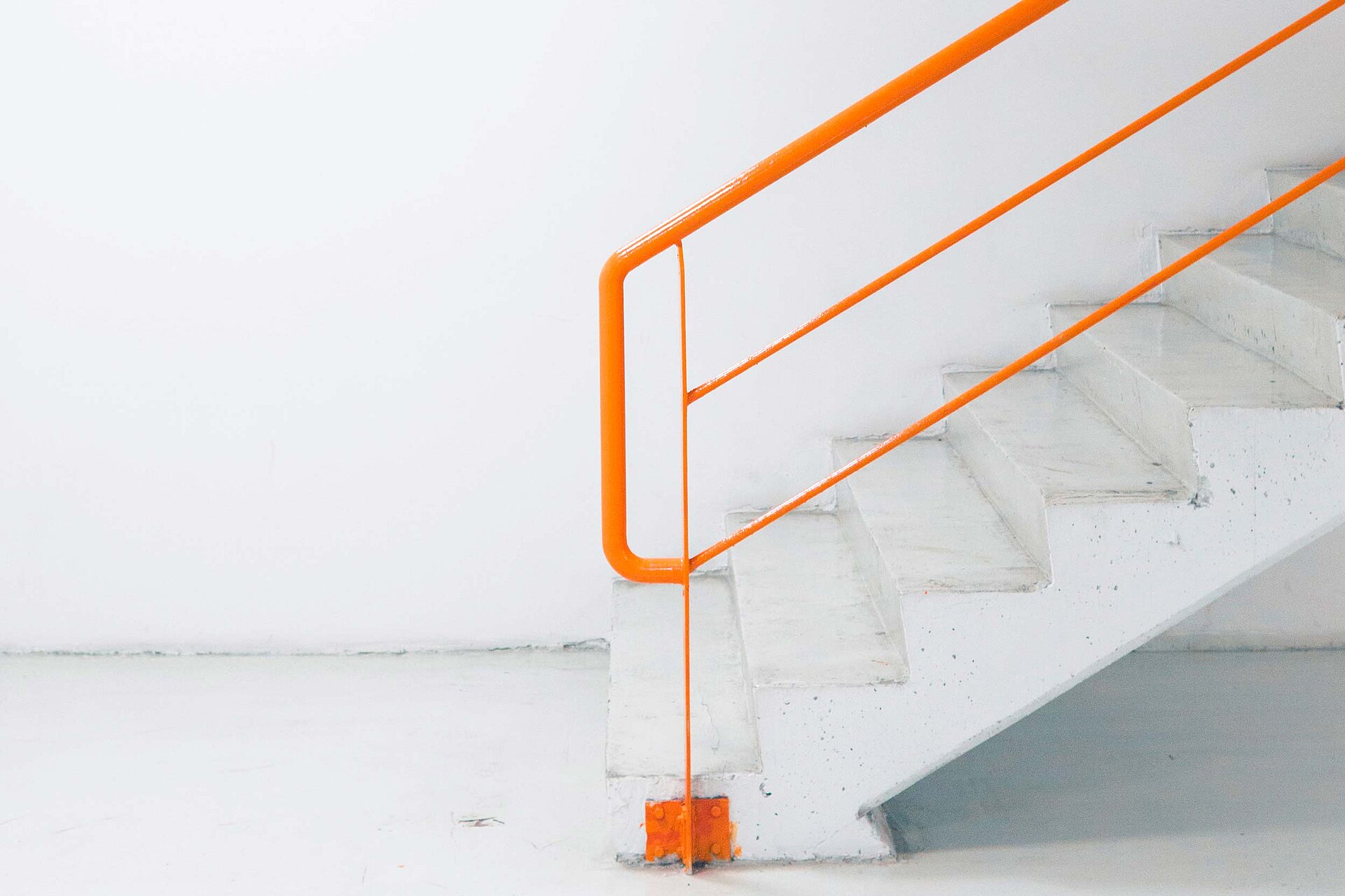 kathrin wiedmer stair railing orange branding bern