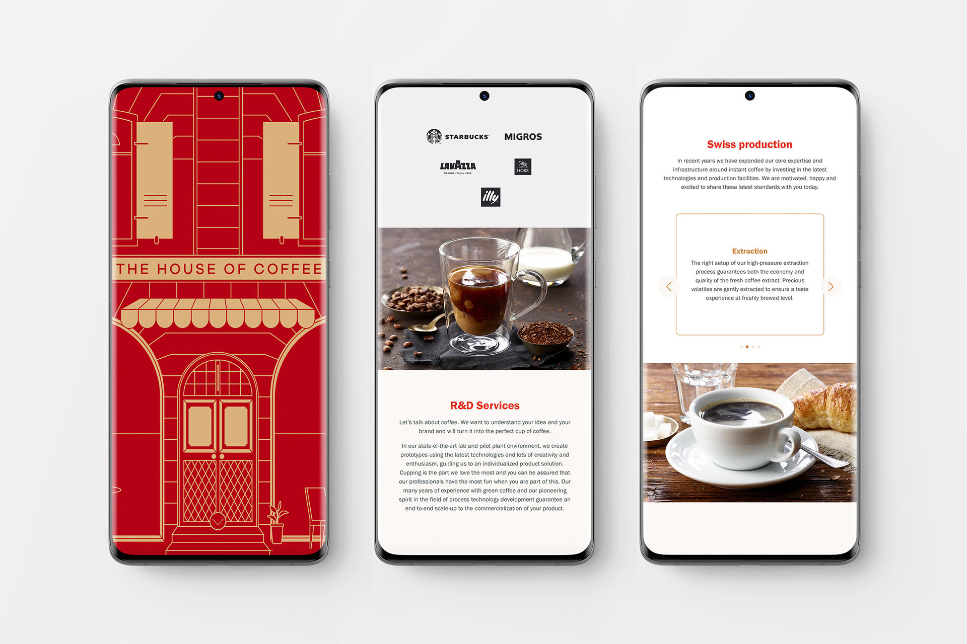HACO – The House of Coffee – Webiste Mockup Phone
